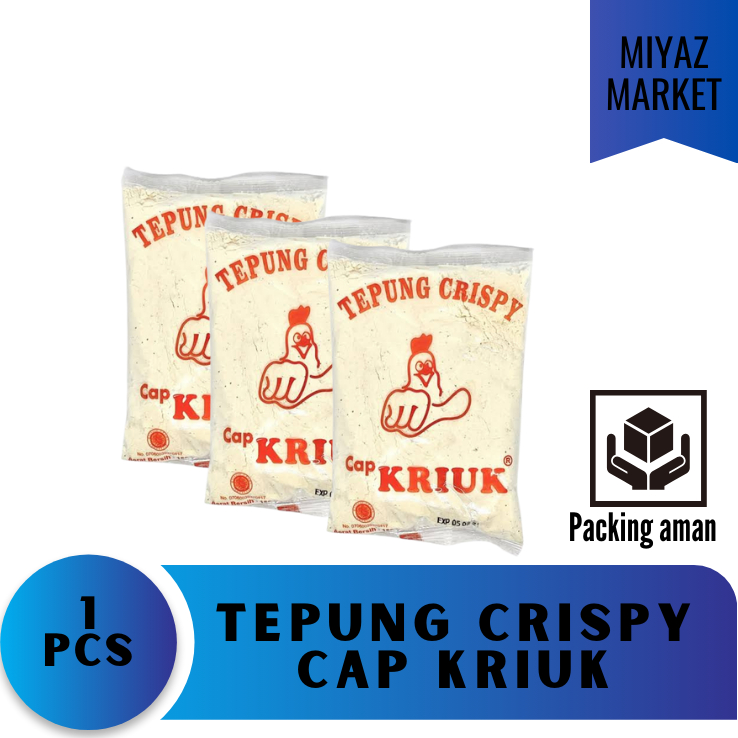 

❤MIYAZMARKET❤ Tepung Krispy Kriuk Cap Kriuk / Tepung Krispy Gurih 150 gr / Tepung Untuk Mendoan