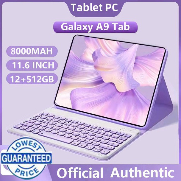 Termurah Bisa CODTablet PC Asli A9 Tab Baru 12GB  512GB Layar Full Screen Layar Besar Wifi 5G Dual S