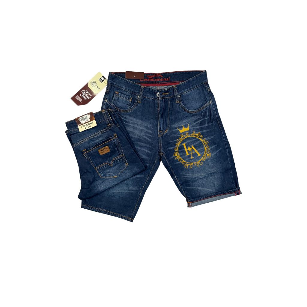 CARDINAL PENDEK/CELANA JEANS CARDINAL PENDEK PRIA CELANA JEANS TERBARU 2024