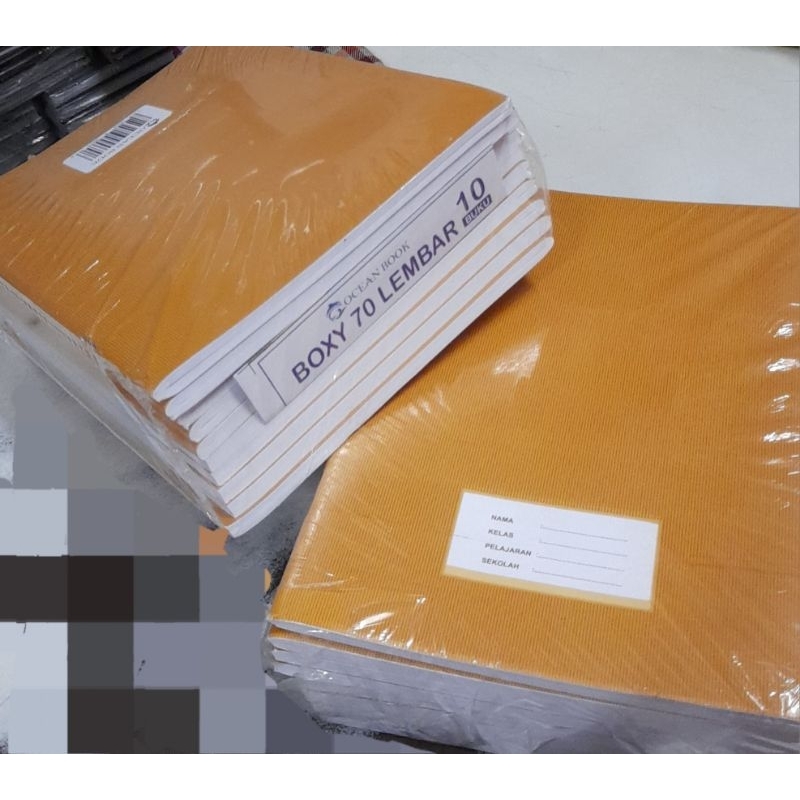 

Buku Tulis Ocean Book Kraft Boxy/Panjang 70 isi 5 dan 10 buku