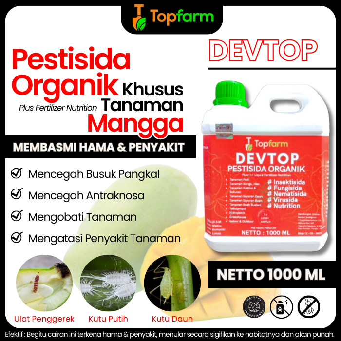 Obat Pembasmi Hama Pohon Mangga / Obat Semprot Hama Daun Mangga / Obat Pembasmi Hama Buah Mangga / O