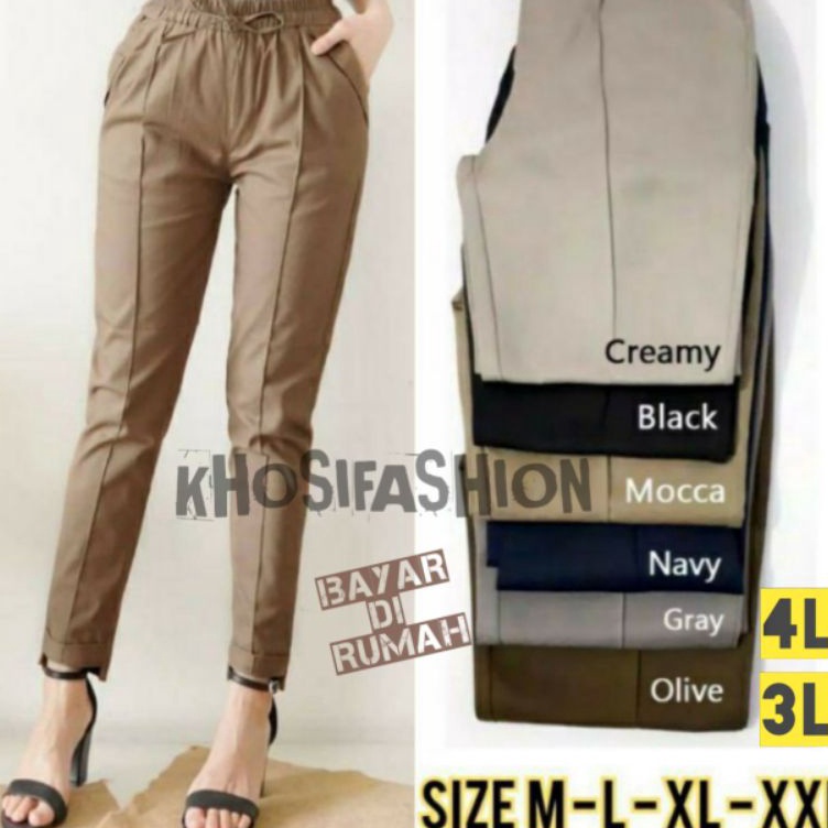 KODE X38I BAGGY PANTS PREMIUM AMERICAN DRILL GRADE A CELANA PANJANG WANITA