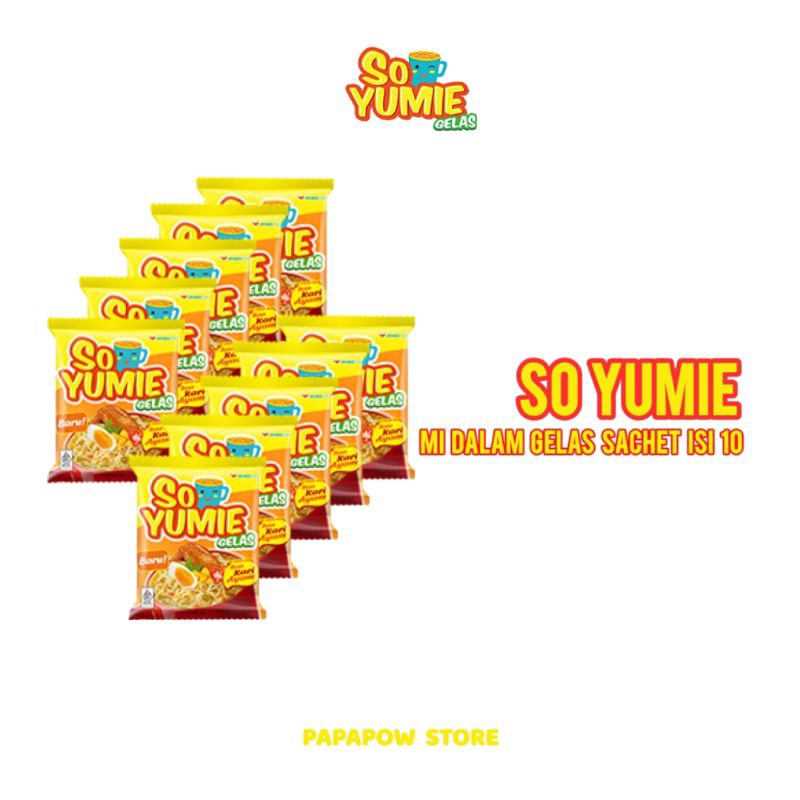 

PROMO MURAH!!! Mie dalam Gelas So Yumie Kari Ayam Renceng isi 10pcs