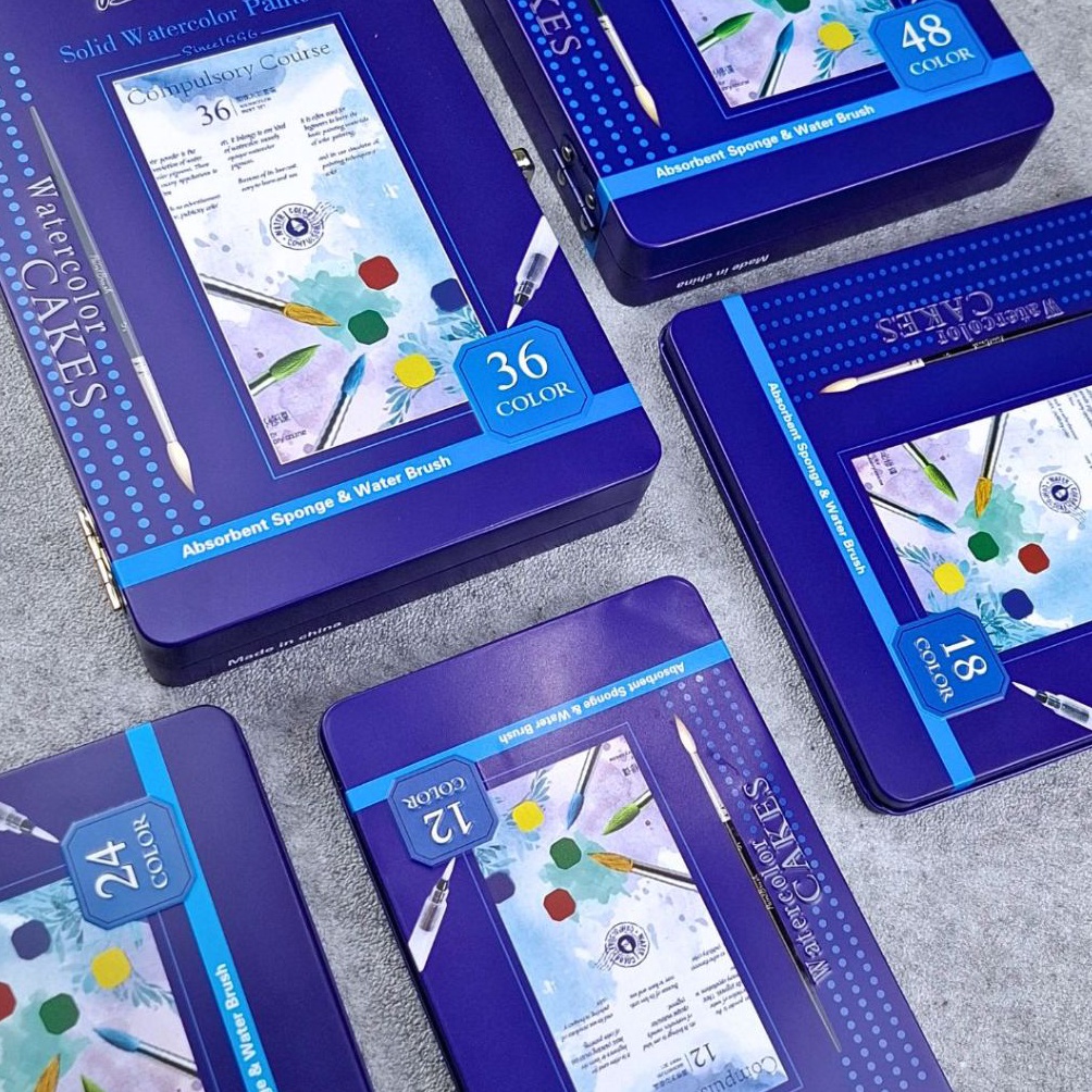 

TERBAIK GIORGIONE SAINT MARY Solid Watercolor set 1218243648 warna