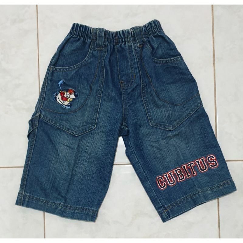 PL celana selutut jeans CUBITUS