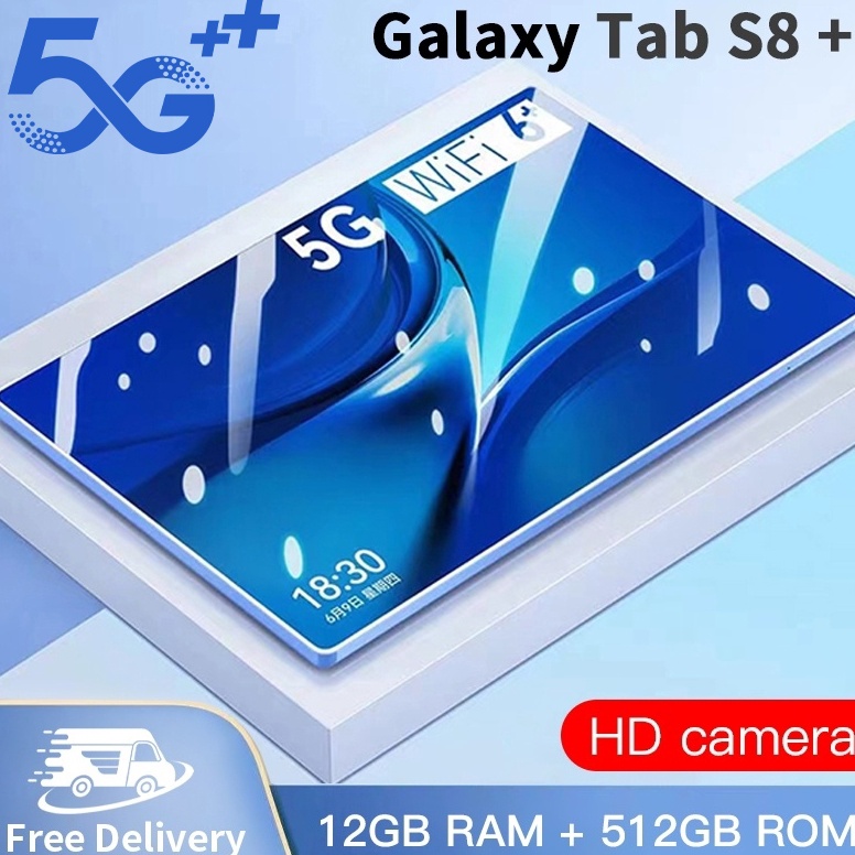 Termurah Bisa COD223 Tablet murah 5G Baru Galaxy S8 Tab RAM 12GB512GB ROM Tablet baru Tablet Pembela