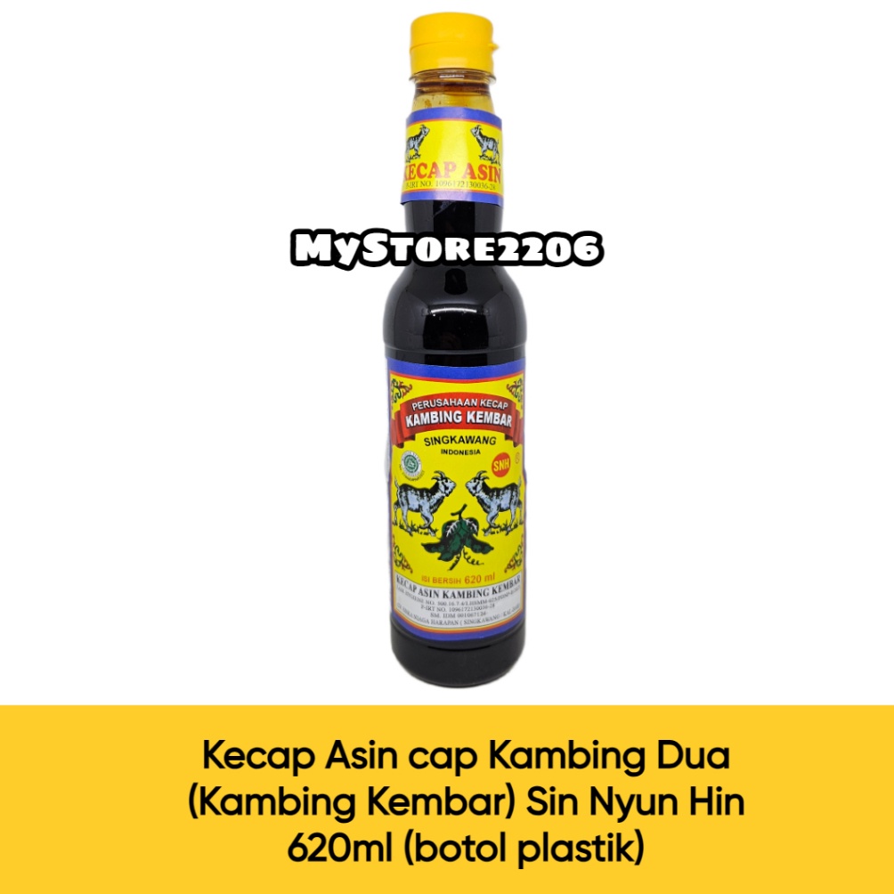 

Terlaris Kecap Asin Kalimantan cap Kambing Kembar Kambing Dua Sin Nyun Hin 62ml BOTOL PLASTIK Singkawang