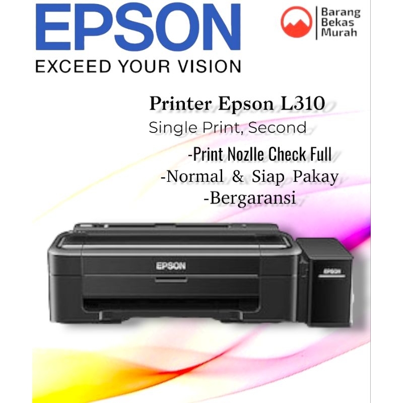Printer Epson L310/L300 Single Print Printer Cetak Foto