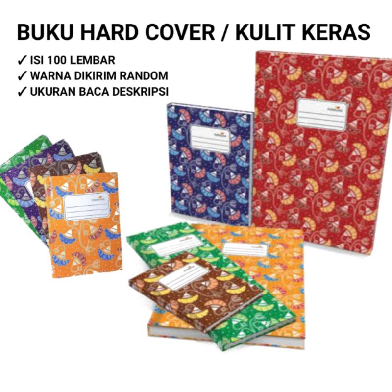 

BUKU HARD COVER / KULIT KERAS ISI 100 LEMBAR