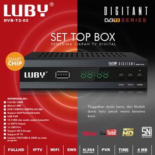 Bagus Dipakai Luby Set Top Box DVBT2C Receiver TV STB DVB T2321 FREE BUBBLEWRAP