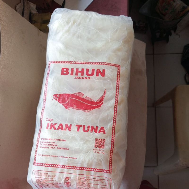 

bihun jagung cap ikan tuna 1.6kg, 2kg