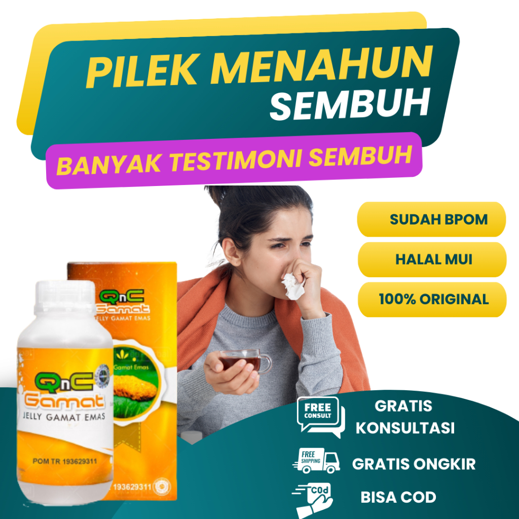 Obat Pilek Menahun Pada Anak Dan Dewasa Herbal - Pilek Terus Menerus Qnc Jelly Gamat Original