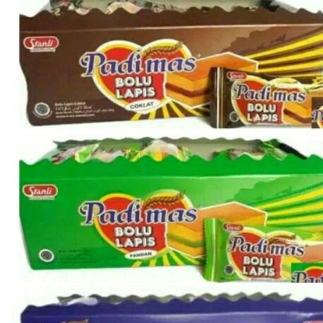 

PADIMAS Bolu Lapis 1 Box 12 Pcs 11 gram - Pandan