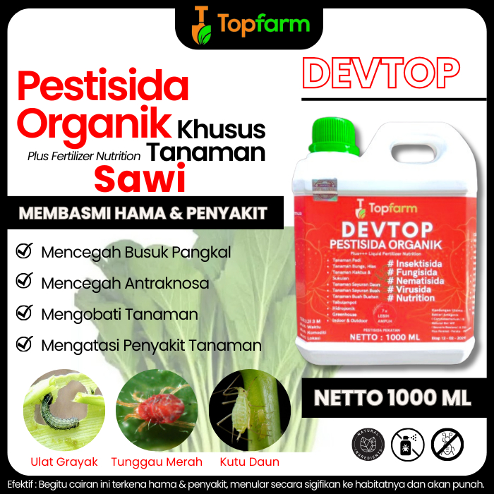 Obat Semprot Hama Daun Sawi / Obat Hama Ulat Tanaman Sawi / Obat Pembasmi Hama Daun Sawi / Obat Untu