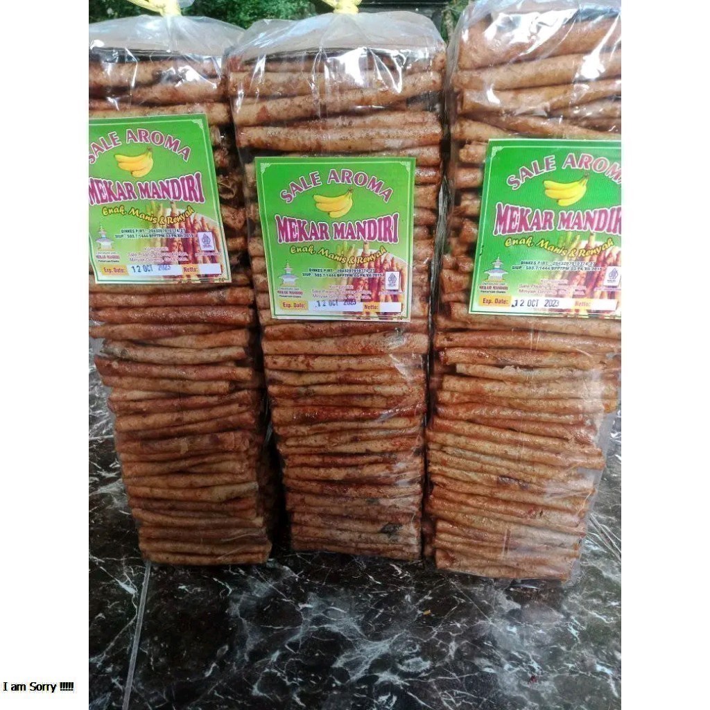 

Sale Pisang Aroma Gulung Isi Coklat 500Grm