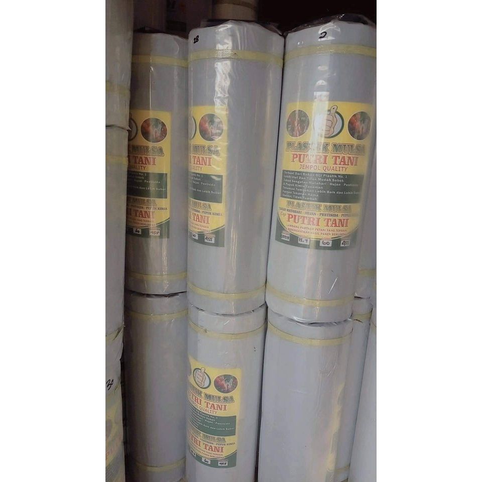 PLASTIK MULSA HITAM-PERAK PLASTIK PERTANIAN LENTUR BERAT 17KG