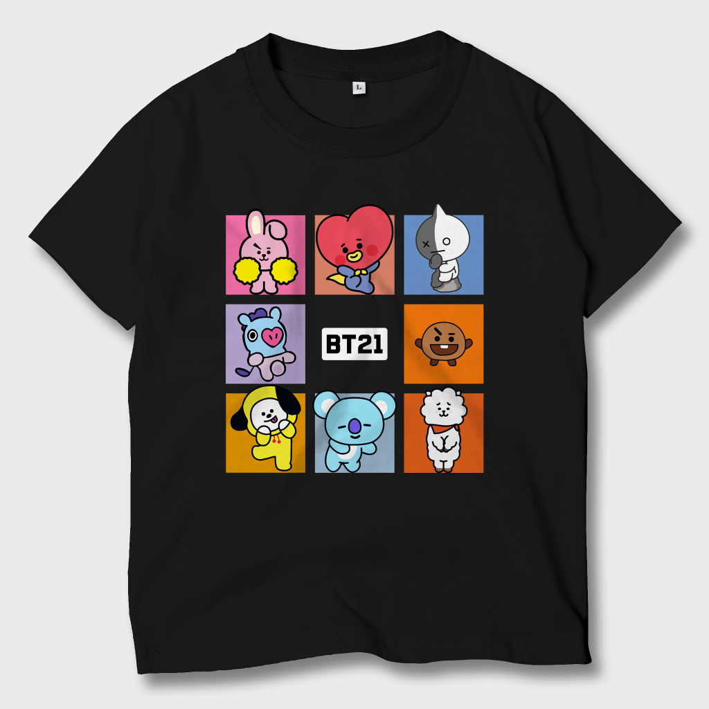 Baju Kaos Anak Kpop BTS BT21 Atasan Anak Laki-Laki Perempuan BT21-05