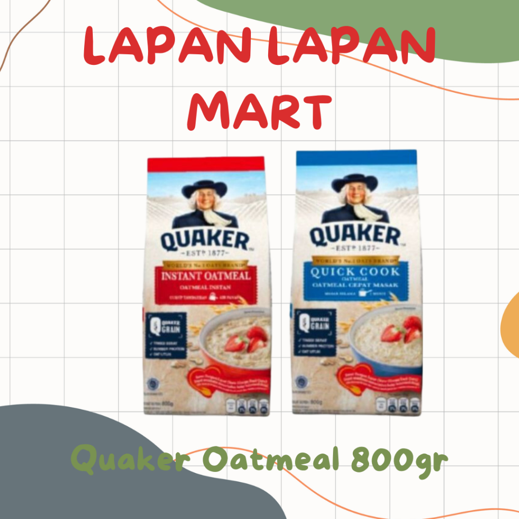 

Quaker Oatmeal Instant , Cooking 800gr