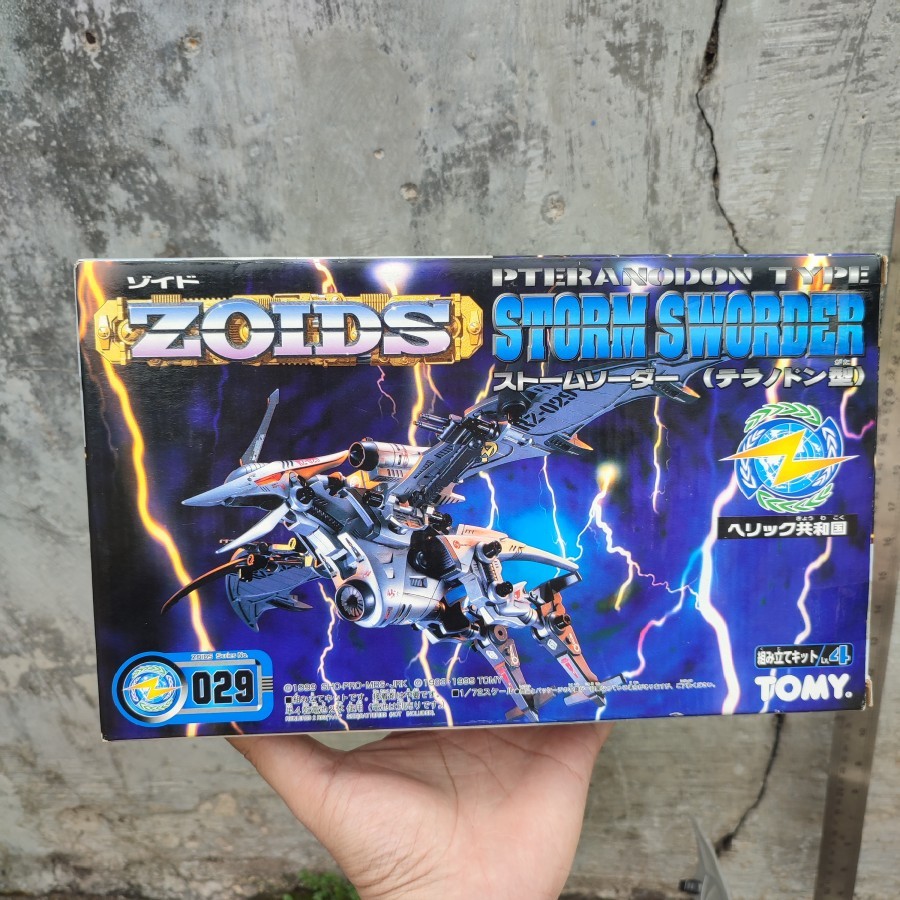 Vintage Model Kit Figure Zoids 029 Pteranodon Type Storm Sworder Original Tomy Minus Elek