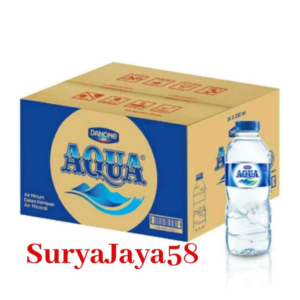 

AQUA AIR MINERAL 330ML X 24 BOTOL |Aqua Air Mineral Mini 330 Ml 1 Dus- SuryaJaya58