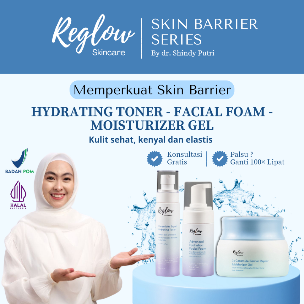 COD BISA- SBS1 Paket SkinBarrier Series Hydrating Toner FF Moist Gel Memberi Kelembapan Optimal Re-g