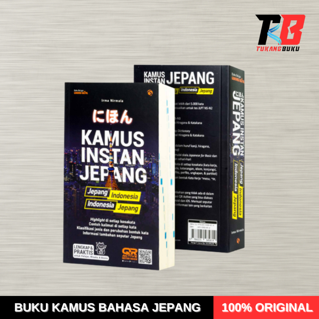 BUKU BELAJAR BAHASA JEPANG - KAMUS INSTAN NIHON JEPANG-INDONESIA