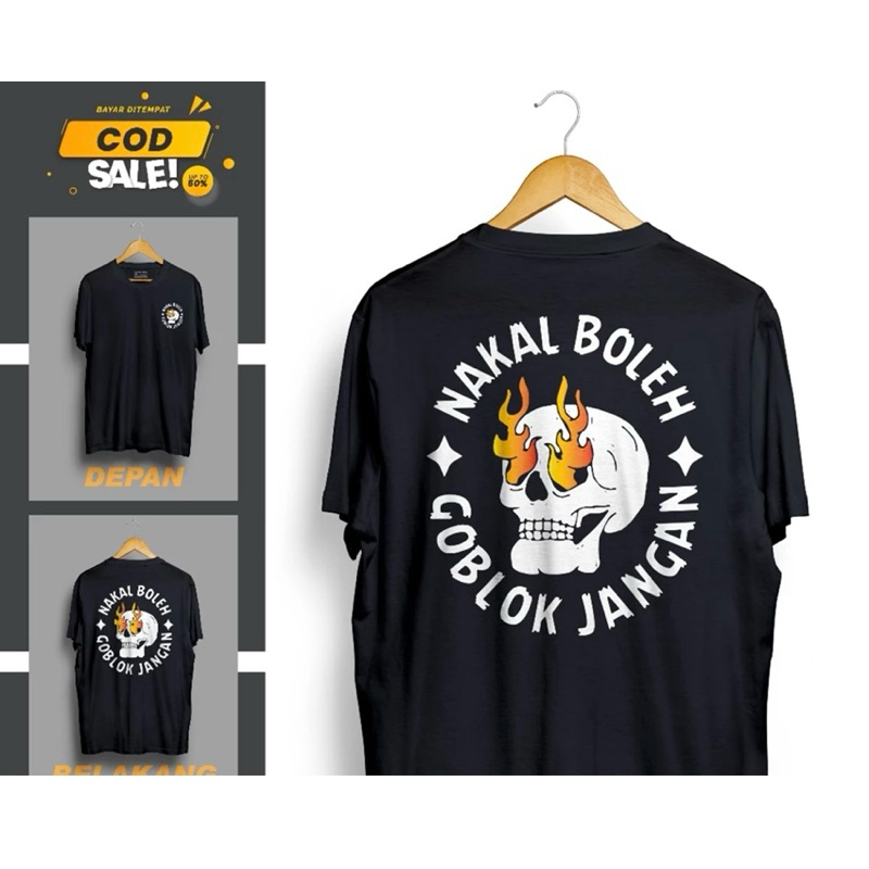 Tshirt/kaos kata kata nakal boleh goblok jangan