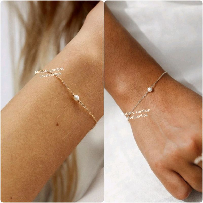 Gelang Moci Gelang Imut Gelang Kekinian Mutiara Asli Gelang Pandora Charm Mutiara Lombok Gelang Vira