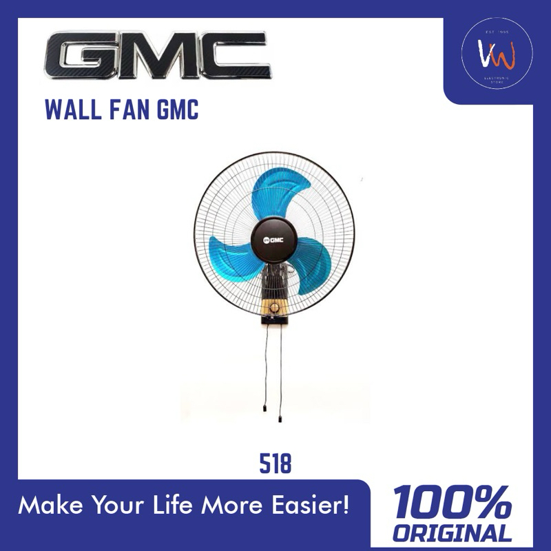 Wall Fan GMC 518 / Kipas Angin Dinding / Kipas Angin Besi