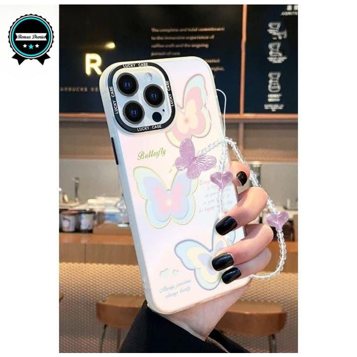 GL019 Premium matte hard case Kupu Kupu Bracelet Hardcase / Casing Hp For Samsung S25 S25+ S25 ULTRA