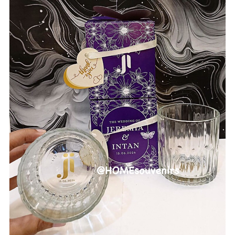 Gelas Picca Custom sablon + Box Custom