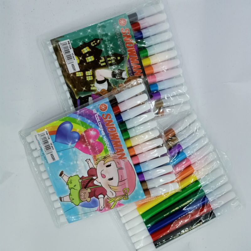 

SPIDOL 12 WARNA SNOWMAN