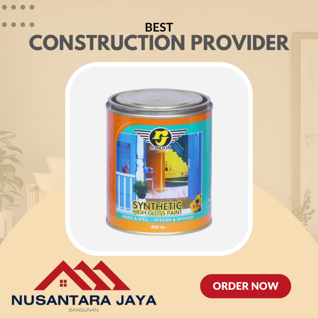 

RJ Synthetic High Gloss Paint Cat Minyak 100ml kecil Cat Kayu Besi