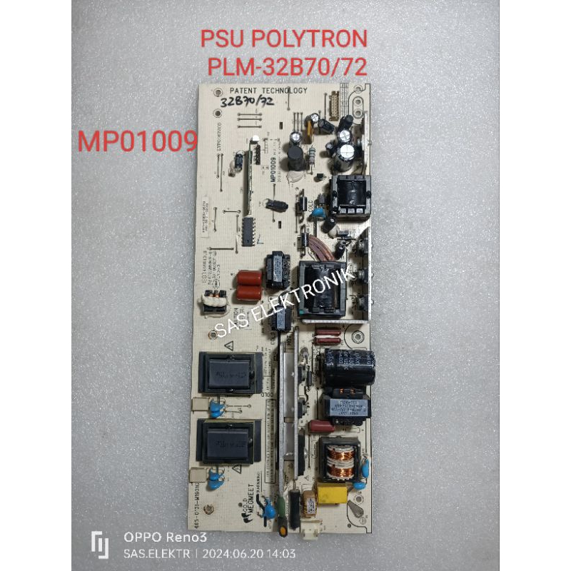 PSU POWER SUPPLY REGULATOR TV LCD POLYTRON 32 INCH PLM32B70/72 PLM-32B70/72