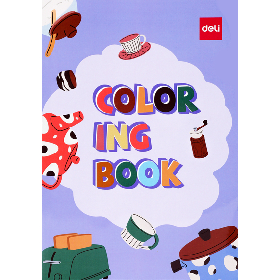 

Deli Children Coloring Book / Buku Mewarnai Anak 12 Lembar Kertas 120G Berbagai Tema EN048