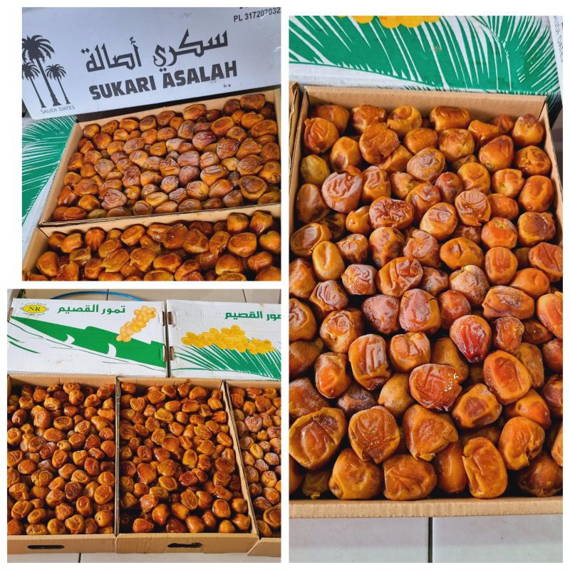 

Kurma Sukari 3kg Premium Fresh Stok / Sukari Al qosim / Kurma Raja