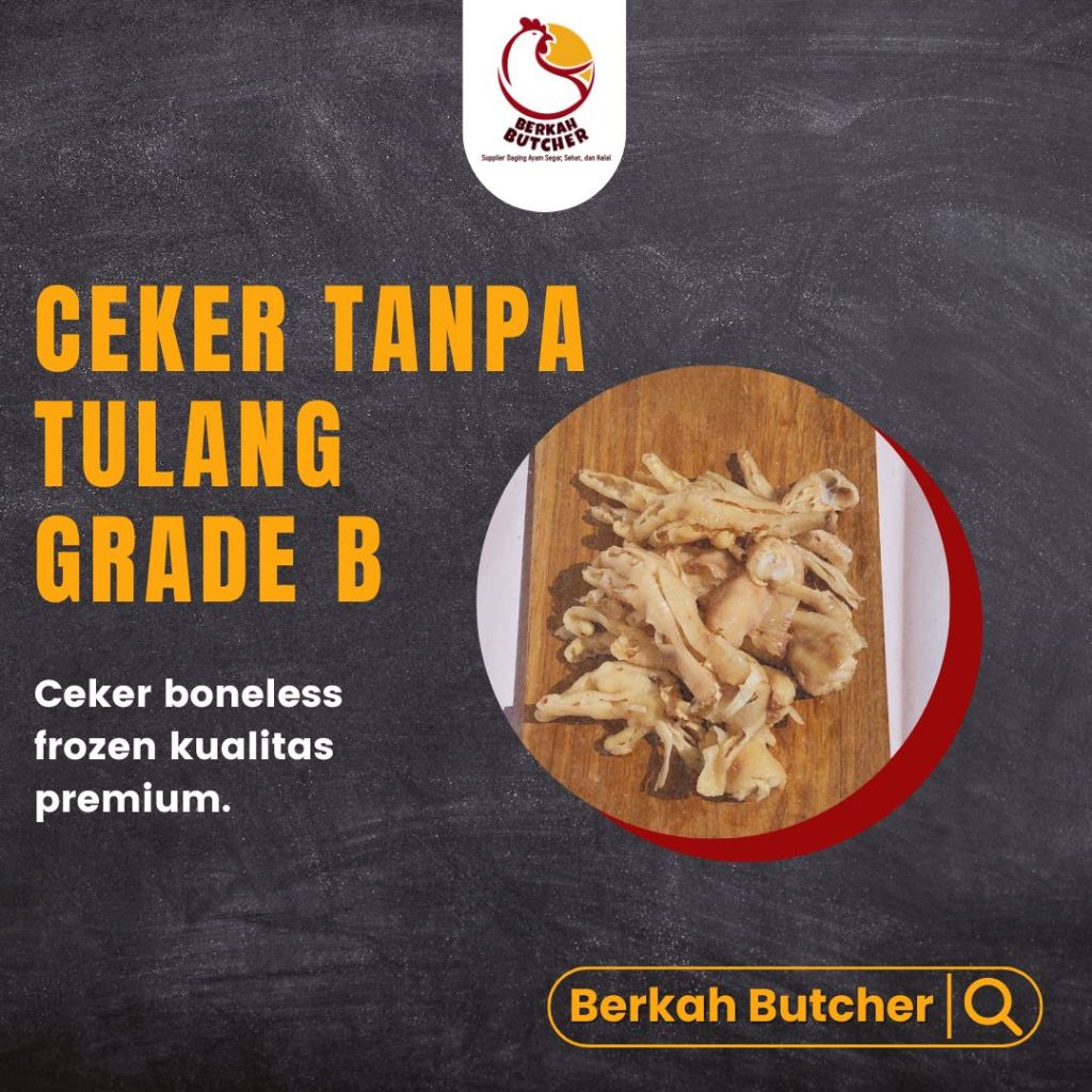

BAH Ceker Tanpa Tulang Halal Berkah Butcher Frozen