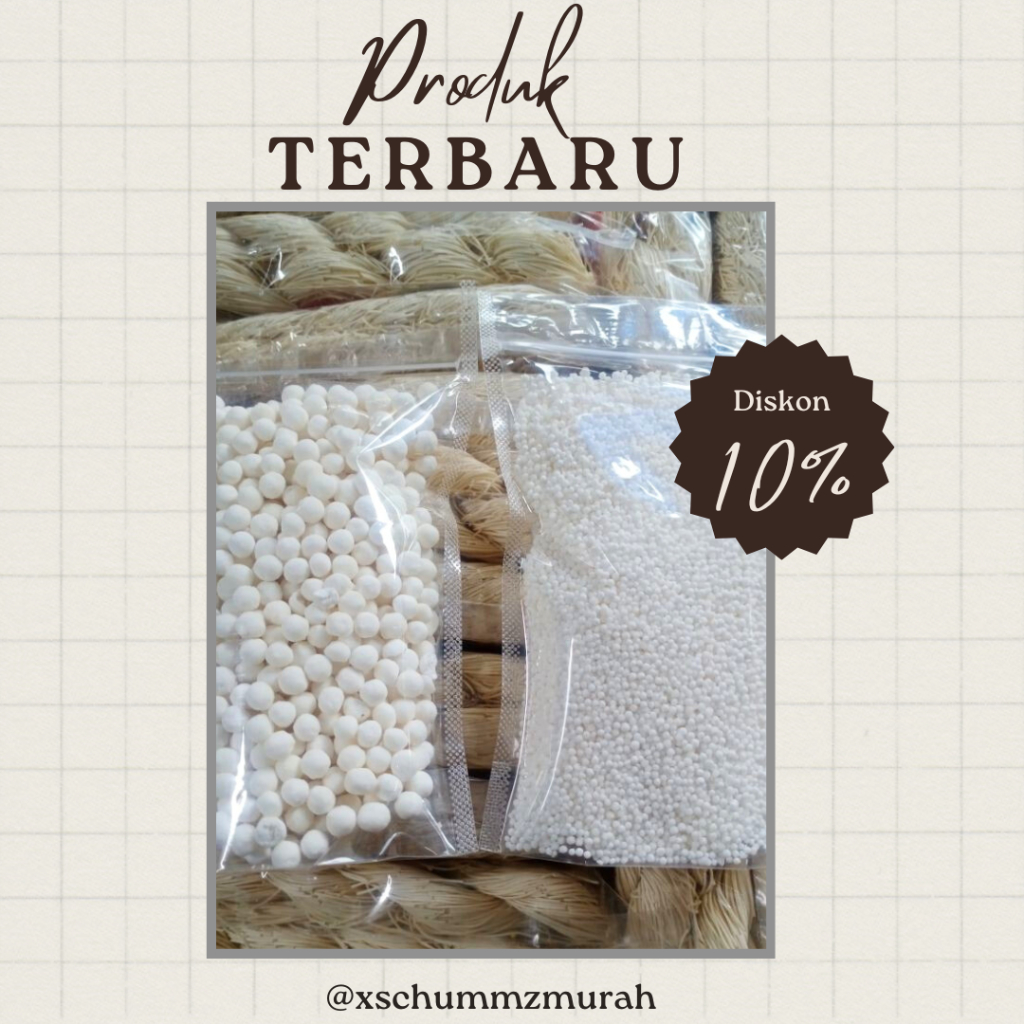 

sagu mutiara Thailand kecil 1000gram||MUTIARA PUTIH KECIL THAILAND|SAGU MUTIARA KECIL , PEARL SAGO