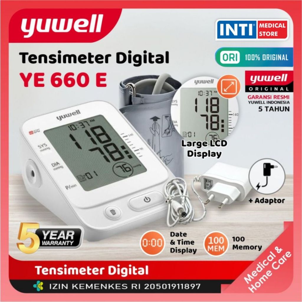 Yuwell | Tensimeter Yuwell YE-660E / Tensimeter Digital