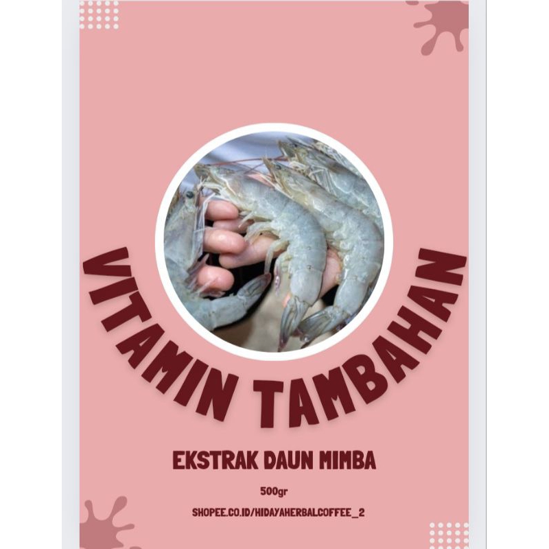 Vitamin Udang Vaname Ekstrak Daun Mimba 500gr