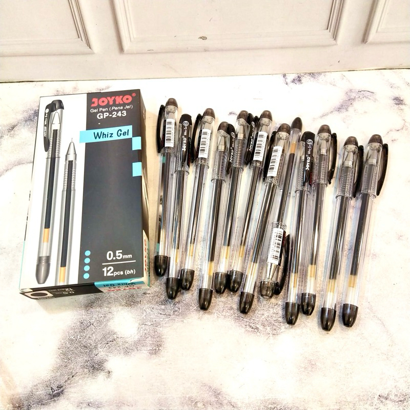 

PULPEN GEL JOYKO WHIZ GEL 0.5mm GP-243. 1 PAK ISI 12pcs