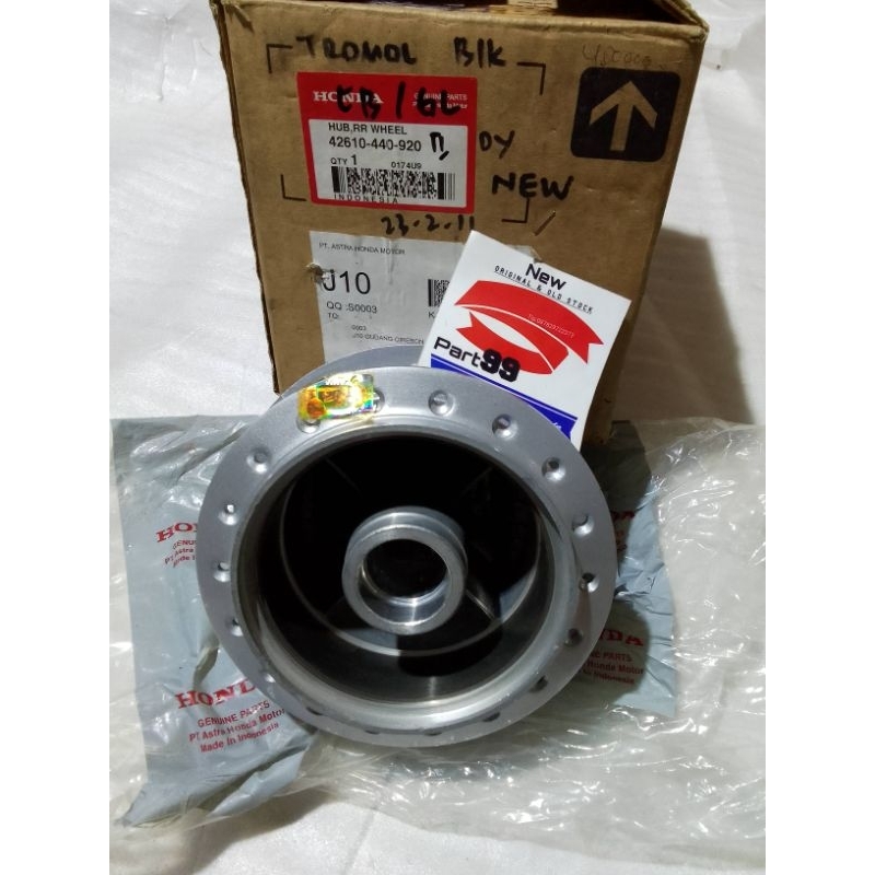 tromol velg velk rem belakang honda gl100 gl125 cb100 cb125 gl cb 100 125 original
