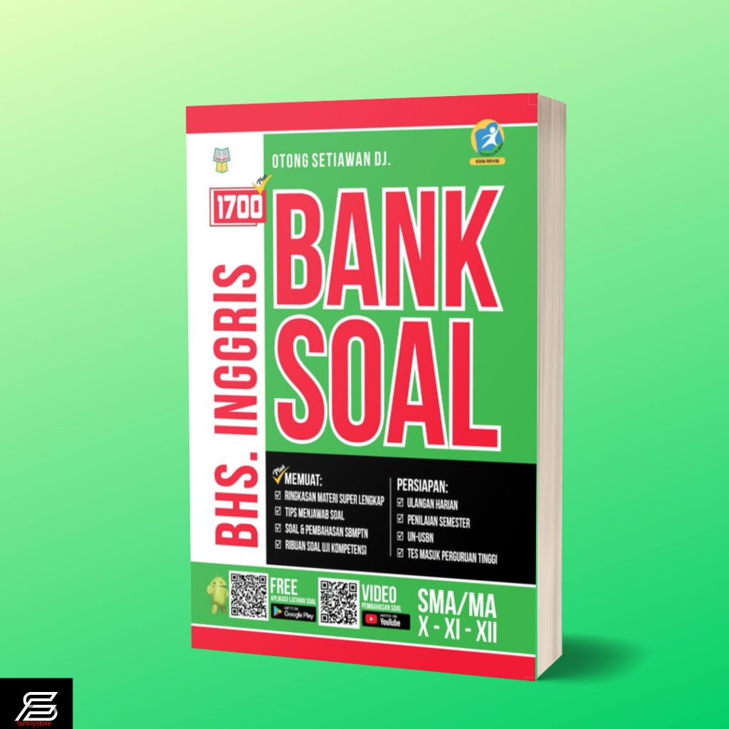 BUKU BANK SOAL 1700 PLUS BAHASA INGGRIS SMA/MA/SMK KELAS X-XI-XII