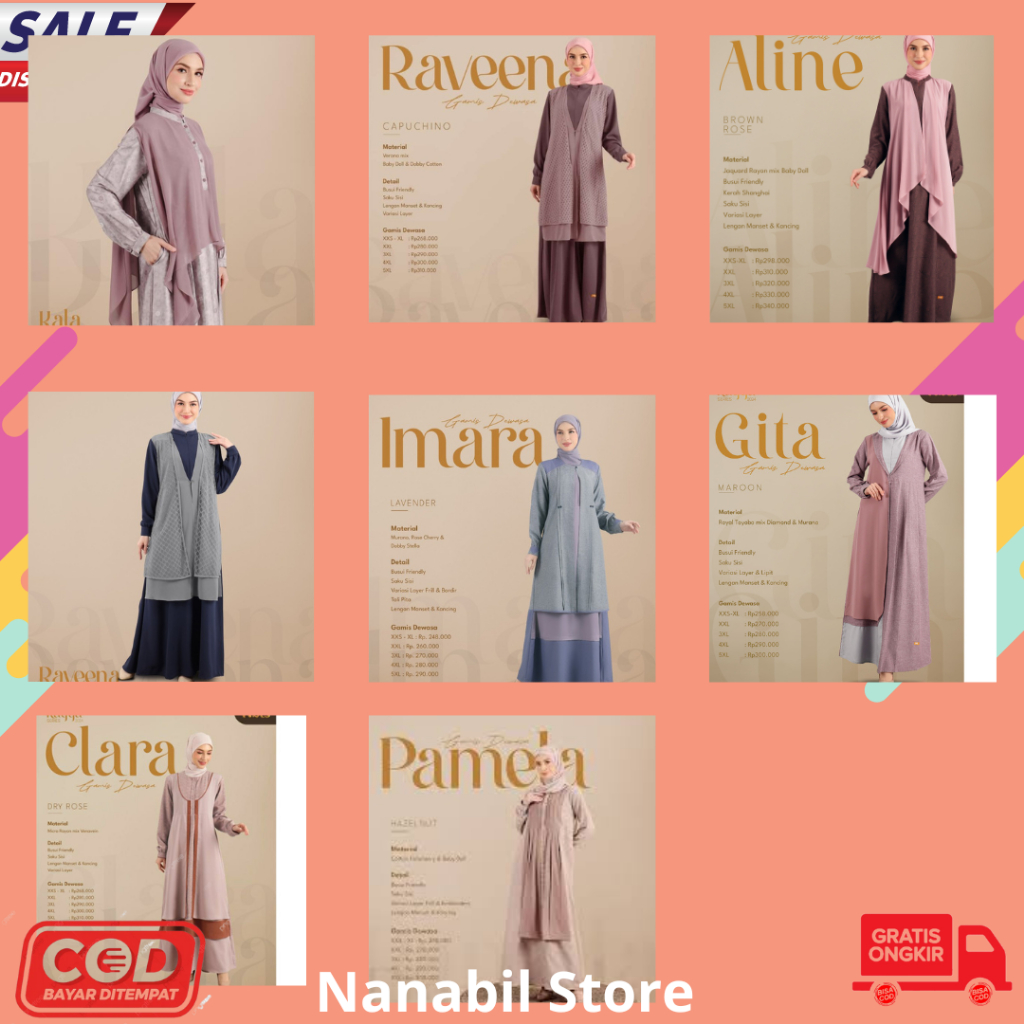 GAMIS NIBRAS DEWASA PROMO DISKON SERBA 20%