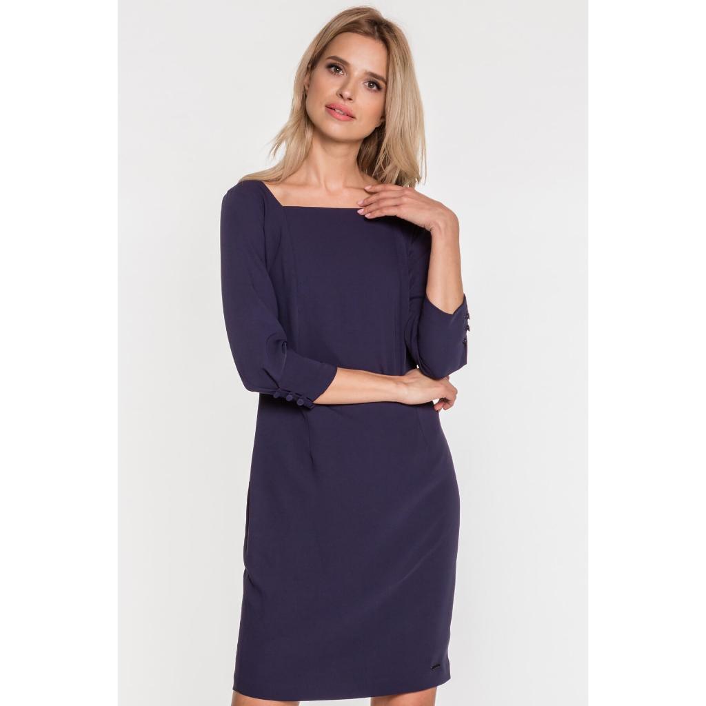 [PRELOVED] Valino Donna Dark Purple Dress - Dress Wanita Katun Valino Donna