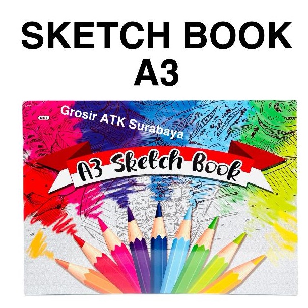 

KODE J79U SKETCH BOOK A3 Buku Sketsa Sketch Pad KIKY Ukuran A3 isi 5 Lembar