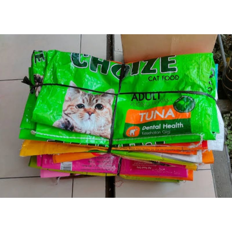 karung Makanan Kucing 20kg Karung Bekas