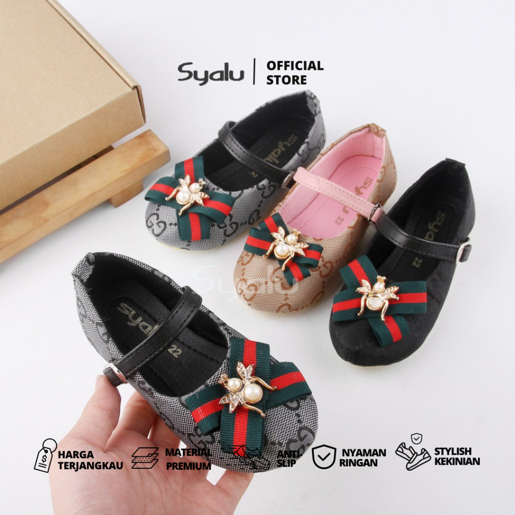 Syalu Slip On Anak perempuan Gucci 1 hingga 2 Tahun RBG