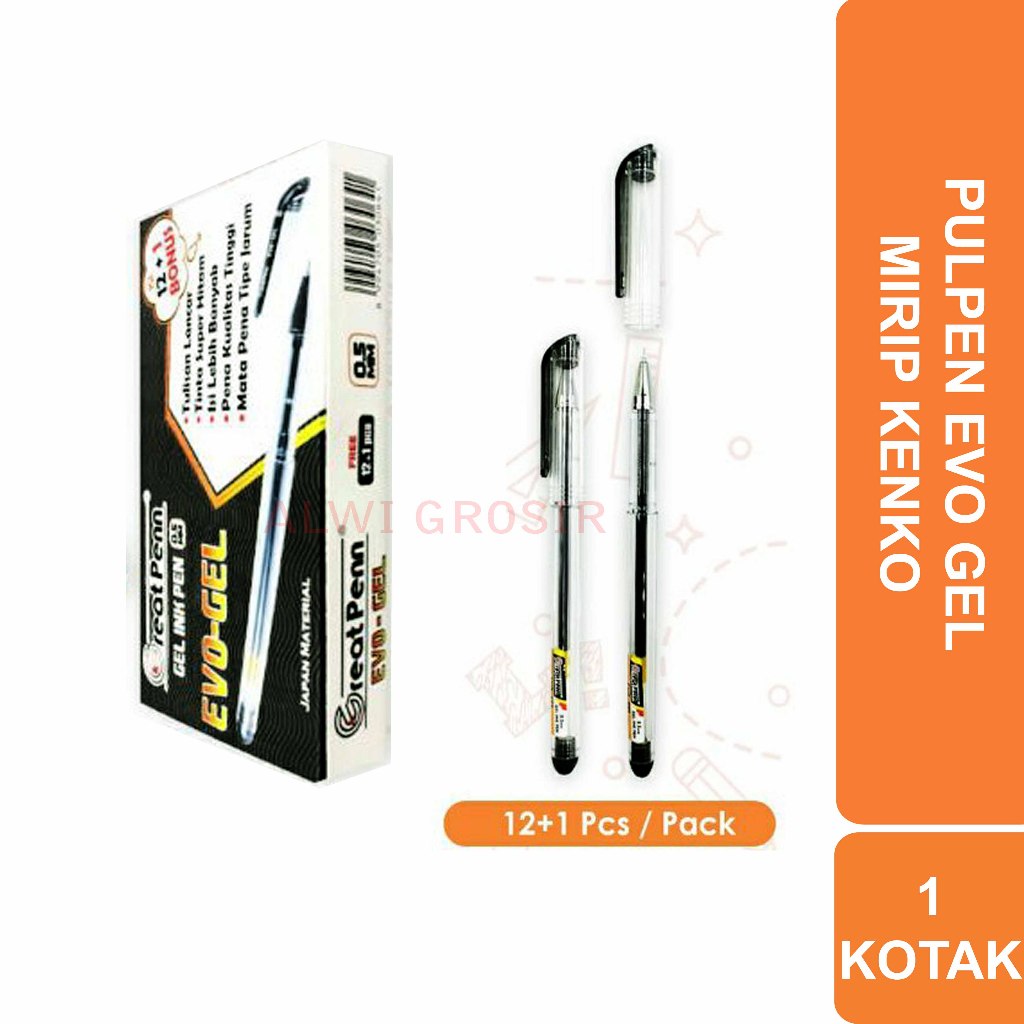 

PULPEN EVO GEL 0.5 MM | ISI 12 PCS + 1 PCS