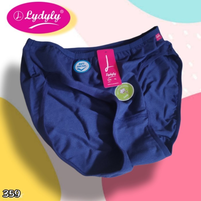 3Pcs CD Jumbo Lydyly L1227 | Celana Dalam Wanita| CD Cewek Bahan Katun | Pakaian Dalam Wanita